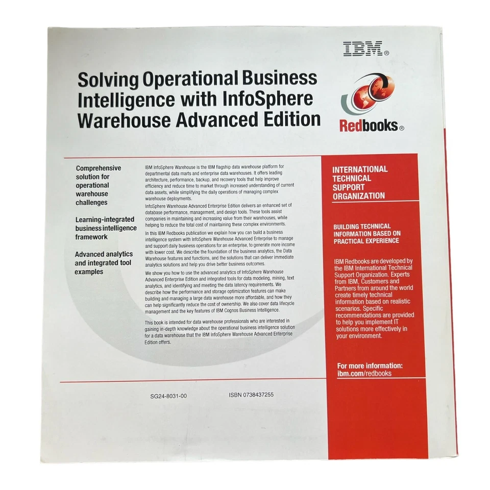IBM Redbook InfoSphere Warehouse BI Guide – Operational Business Intelligence - Image 2 of 2