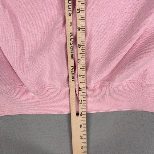 Vintage Hanes Sweatshirt Womens XL Pink Her Way Blank Basic Raglan Minimal USA - Picture 14 of 16