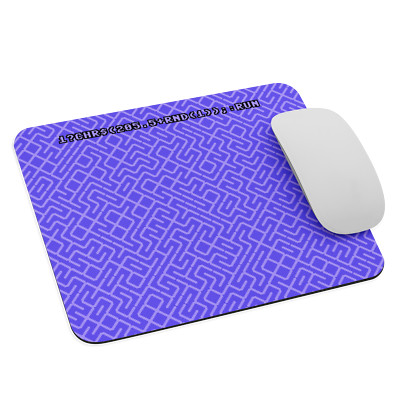 Commodore 64 BASIC Maze Mouse Pad -- one-line C64 BASIC program - Mouse Mat