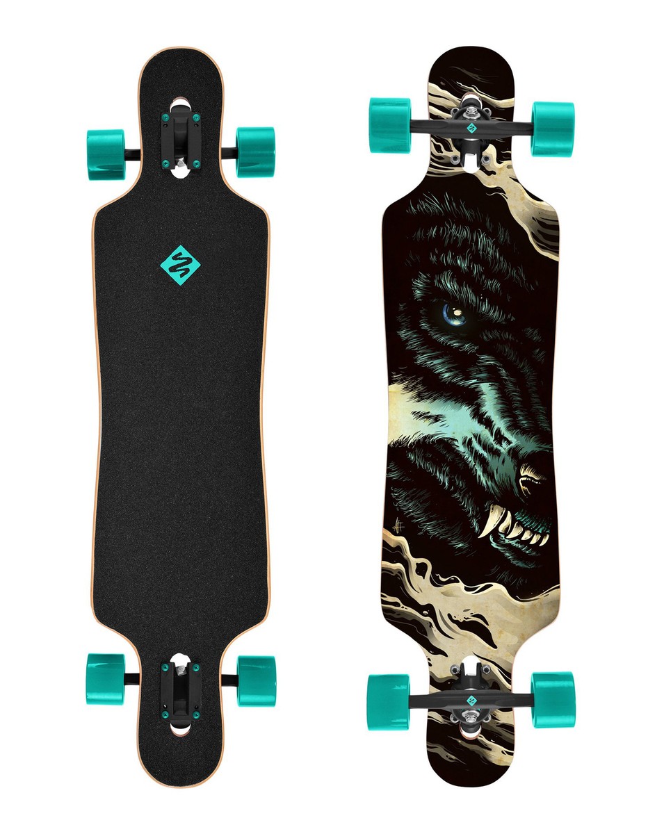 Street Surfing Longboard Complete Wolf Drop Through 9.5