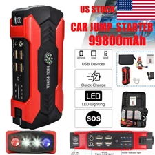 12V Car Jump Starter 100000mAh Booster Jumper Box Power Bank Battery Charger USB