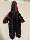 Vintage Rothschild BabyFleece Fuzzy Plaid Snow Suit Coat 6-9 Month — photo 2