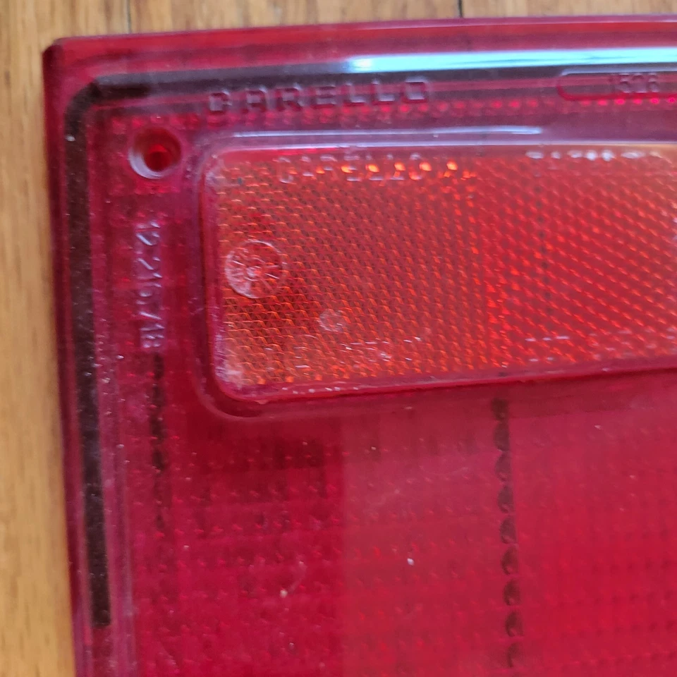 OEM 1974-1983 Fiat X1/9 rear tail light taillight Lens (fits Lotus Espirit S1) Foto 3 de 4