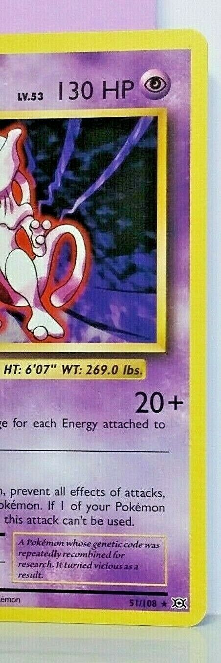 1x ~ESP~ Spanish Evolutions Mewtwo EX Holo Rare Pokemon Card HTF