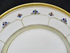 19 Pc. T&V Tressemann & Vogt Limoges Painted Gold Trim Dinner Plates France 1900