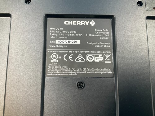 Cherry Electrical DW 3000 Keyboard and Mouse JD-0710EU-2 ✅ ❤️️ NEW ✅ ❤️️ - Picture 3 of 3