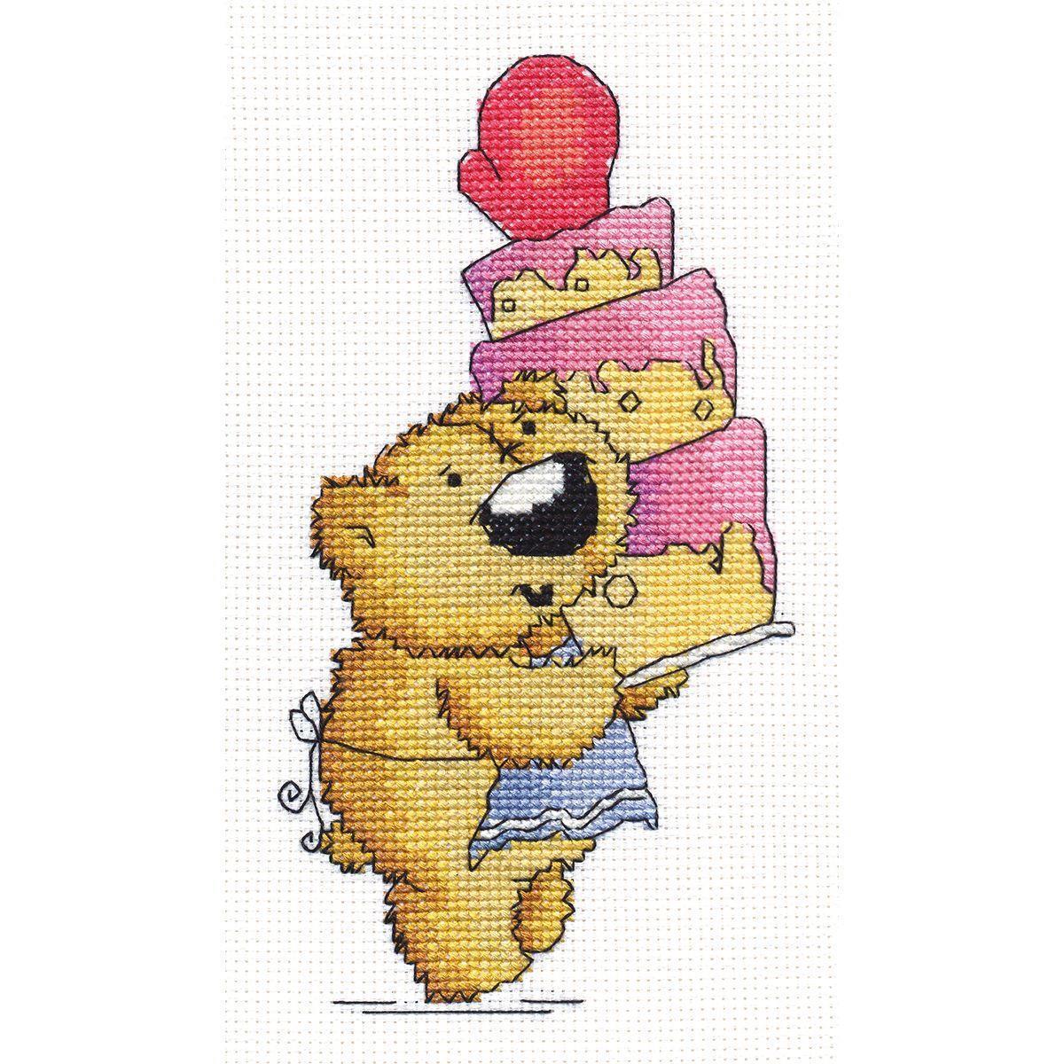 Panna counted cross stitch kit  ""A Treat"", 11x20cm, DIY