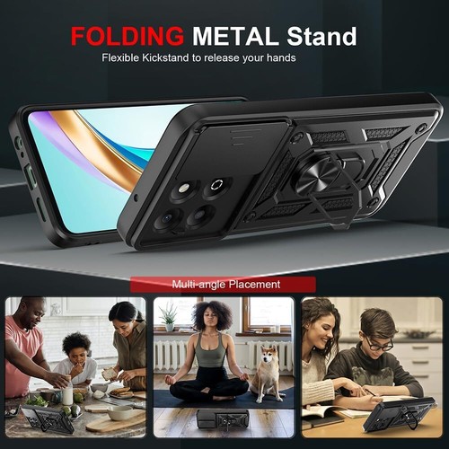 Case For Honor 200 Smart Ring ARMOUR Shockproof Stand Phone Cover & Screen Guard - 第 7/16 張圖片