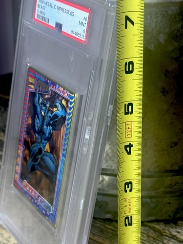 Beast PSA GRADED POP 1 🔥 1996 Marvel Metallic Impressions X-Men NEW THICK SLAB - Picture 7 of 12