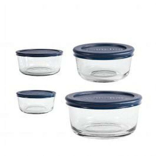 4-Pc Glass Food Storage Containers Not Stain/absorb Odor Microwave-safe W/ Lid - Bild 4 von 11