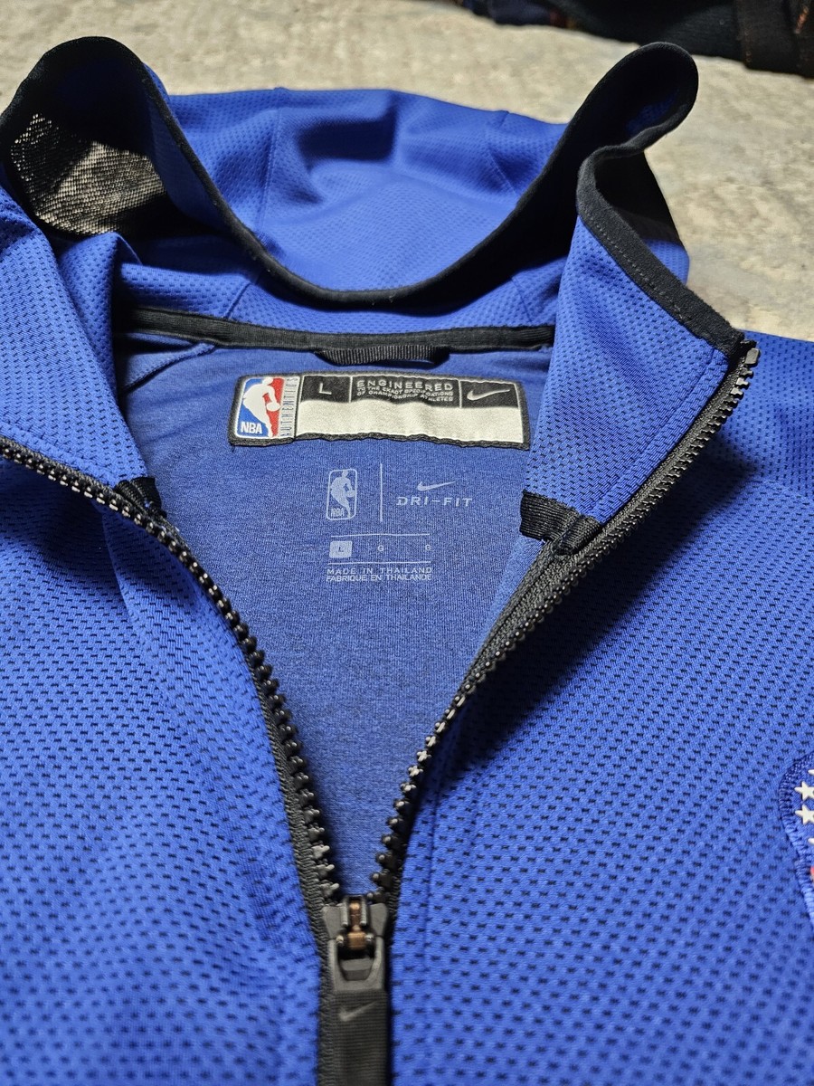 Nike Philadelphia 76ers NBA Zip Up Hoodie Jacket Mens Size Large