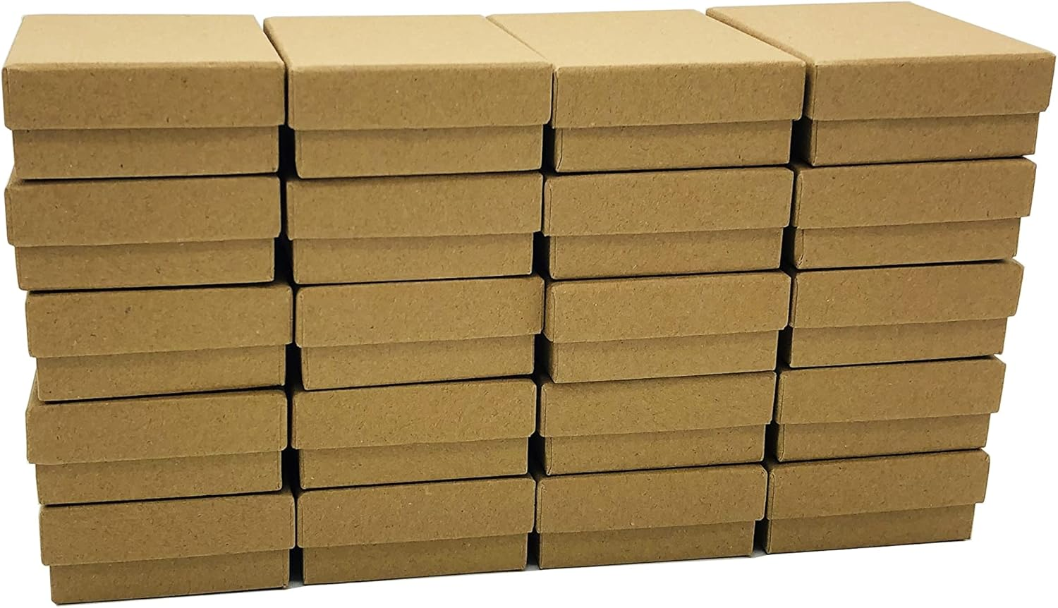 20-Pack 3.54 x 2.76 x 1.18 Inch Rectangular Cardboard Jewelry Boxes for Accessories