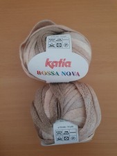 BOSSA NOVA KATIA Rüschenwolle Rüschengarn Schalgarn 2x50gr beige