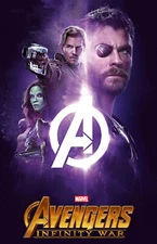 AA0428 Avengers Infinity War Film By Joe Russo 2018 Purple Movie Poster 11x17