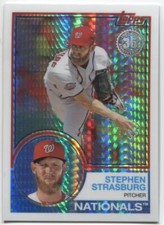 2018 Topps Update STEPHEN STRASBURG 1983 Silver Pack Chrome - NATIONALS - #135