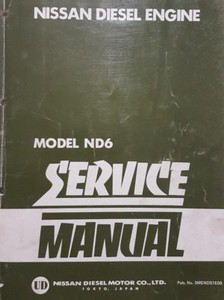 nissan un nd6 diesel engine service manual | eBay