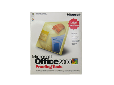 MICROSOFT OFFICE 2000 PROOFING TOOLS New