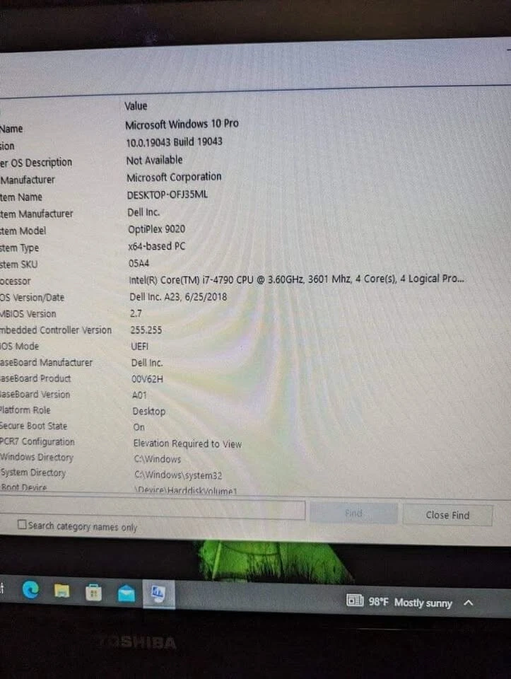 windows 10 compact computer desktop pc i7 (with monitor, keyboard, mouse, etc) - Image 2 of 4