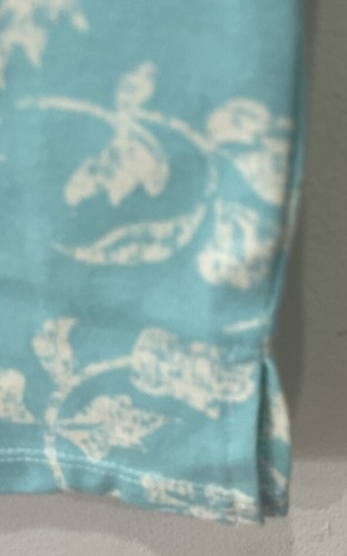 T-shirt donna Belle By Kim Gravel taglia L scollo a V manica corta stampa blu cielo - Foto 4 di 4
