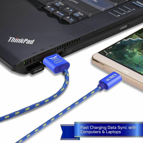 Braided Micro USB Charger Cable Fast Charging Data Sync Lead for Samsung Android - Picture 2 of 22
