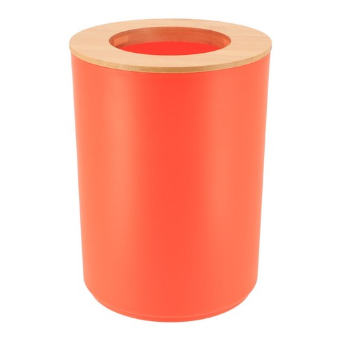 Papelera de baño Padang tapa de bambú 1,3 galones - elegante solución de residuos de 5 L - Imagen 18 de 37