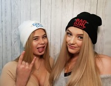 Stylish and awesome beanie hats. Are you Good girl or Bad girl You decide 