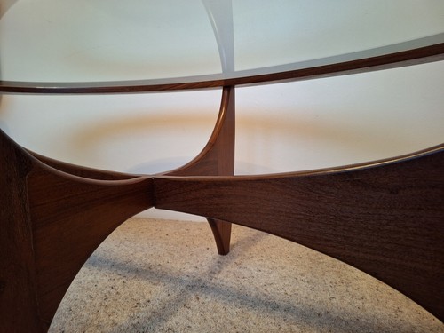 G Plan Teak Oval Glass Top Coffee Table Original Vintage Furniture - Picture 9 of 15