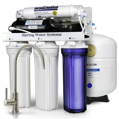 iSpring RCC7P 5-Stufen 75GPD Umkehrosmose RO Wasserfilteranlage + Booster Pumpe - Bild 2 von 8