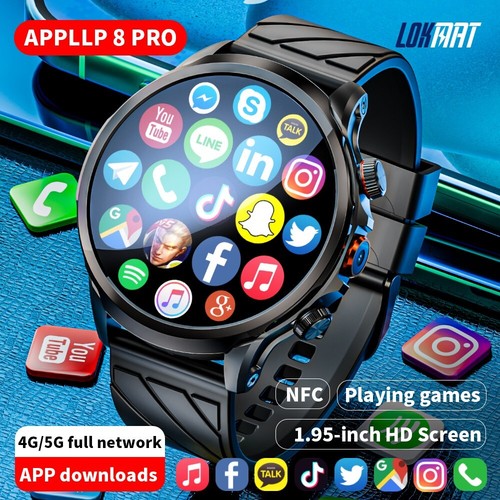 4G Android 8.1 Smart Watch 3G RAM+32G ROM GPS WiFi NFC Camera for Men Women NEW - Picture 3 of 12