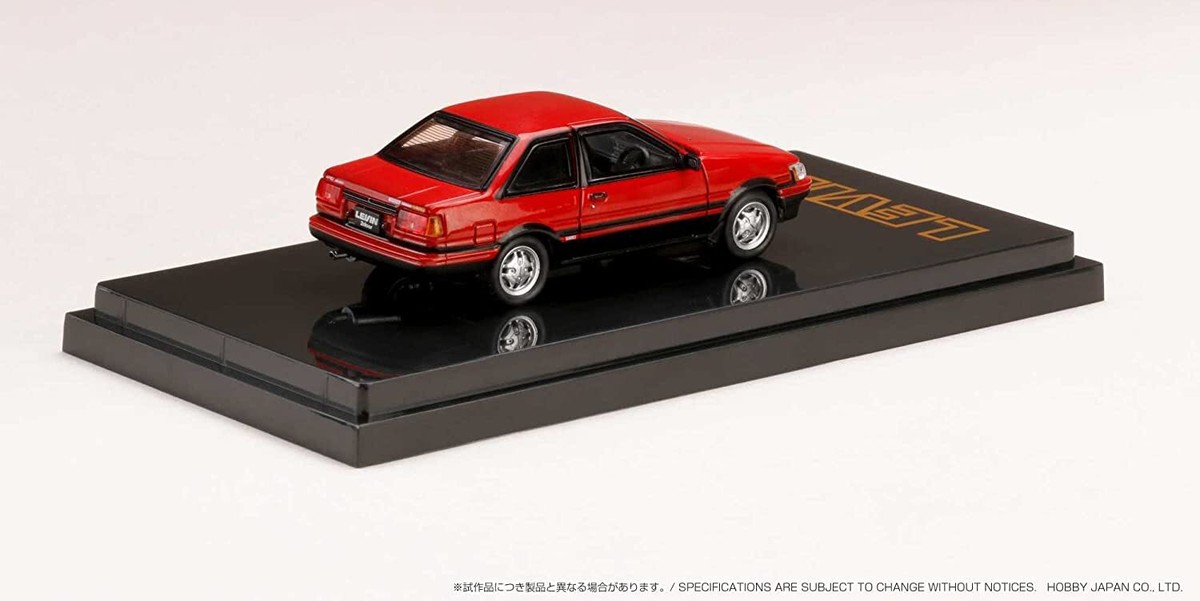 HJ64 1/64 TOYOTA COROLLA LEVIN GT APEX 2 Door (AE86) Red