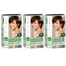 3-New Natural Instincts Clairol Non-Permanent Hair Color - 5A Medium Cool Brown