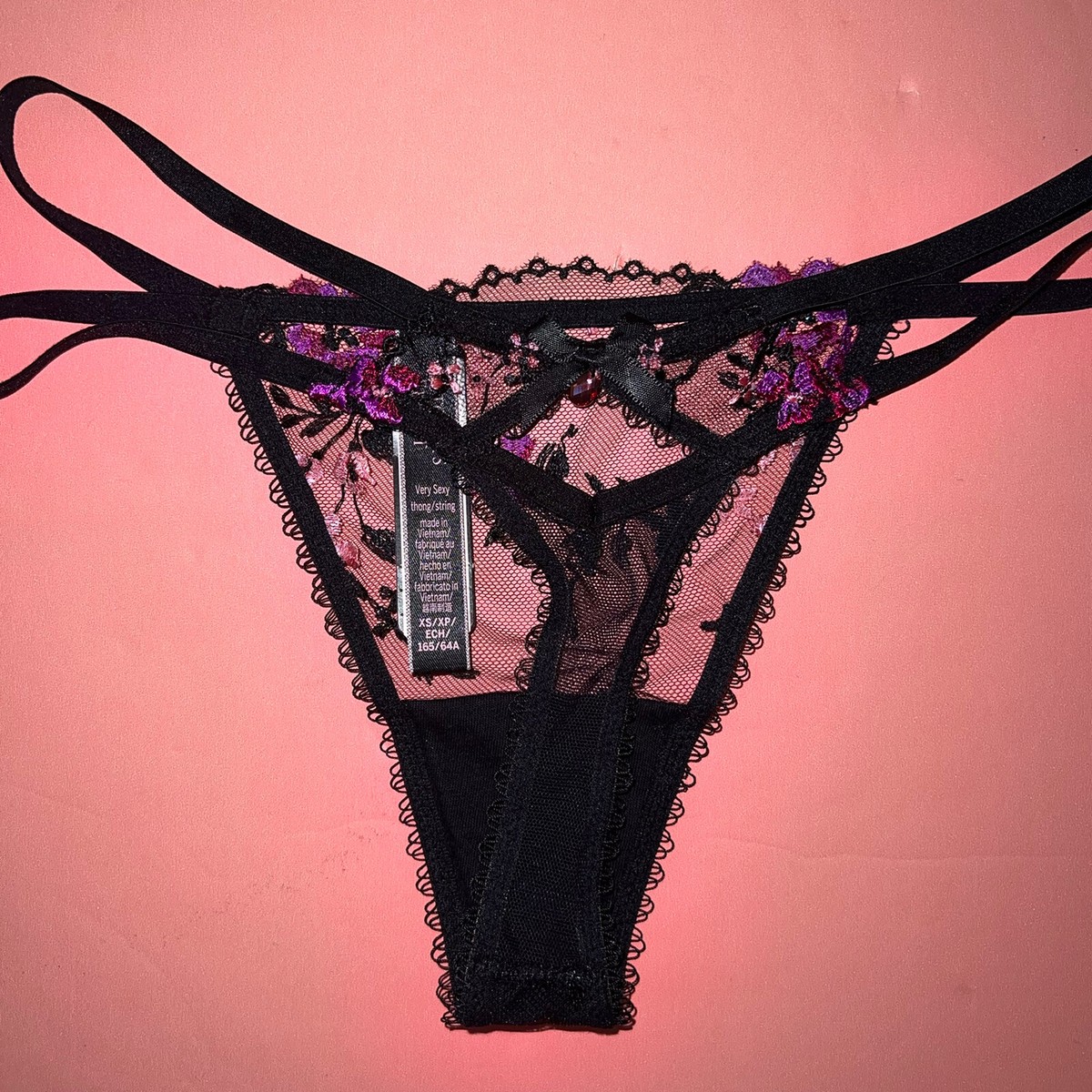 Lot De Culottes Victoria's Secret Taille L - Modèles Variés (noir, Rose, Bleu...), Neuf Avec étiquettes