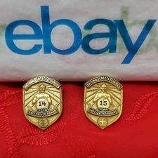 ✅️⭐️ Vtg National Safety Council 14 And 15 Year Safe Driver Award Pin Screw Back