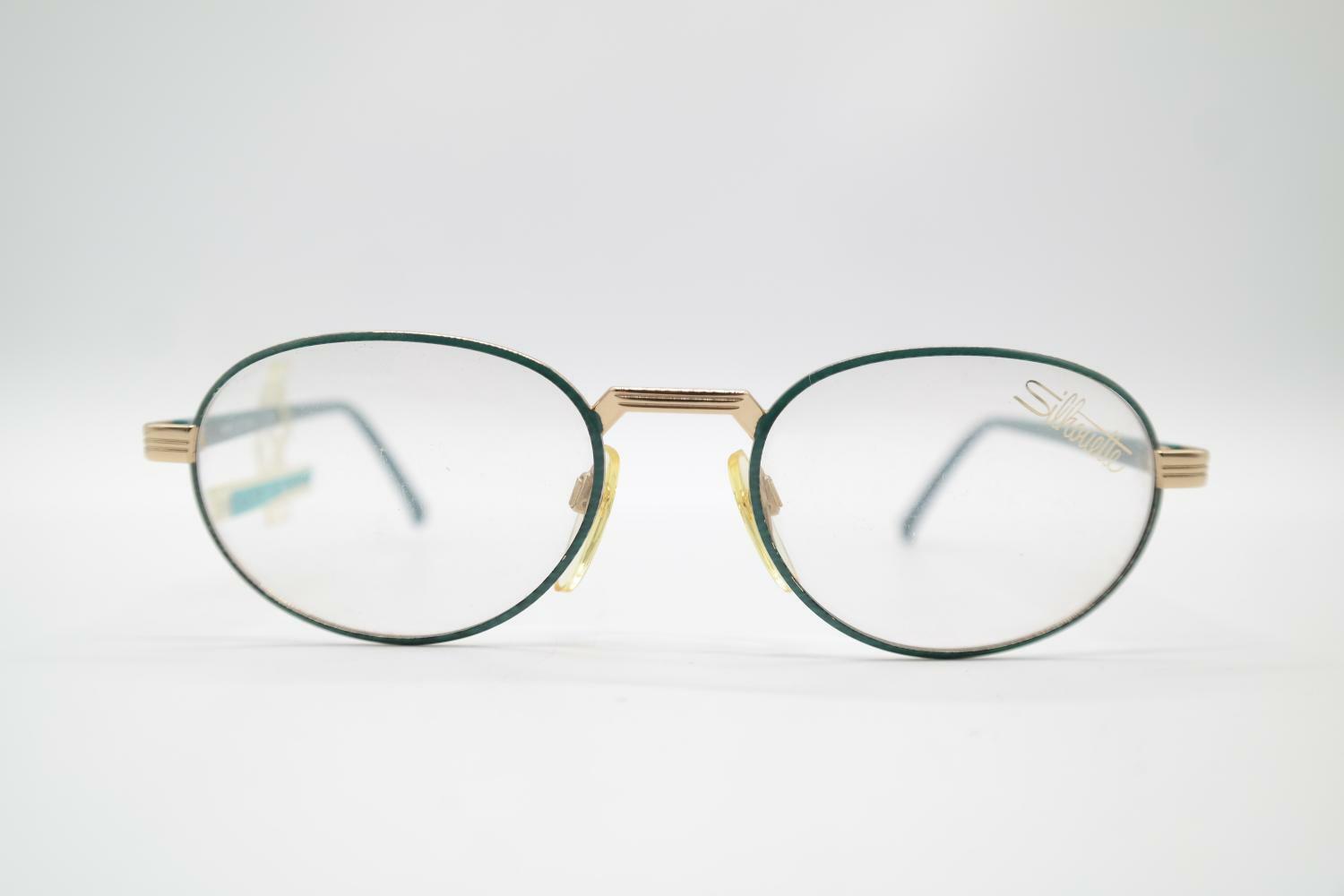 Monture De Lunettes Vintage Silhouette M 6192/20 Or Multicolore - Ovale - Occasion
