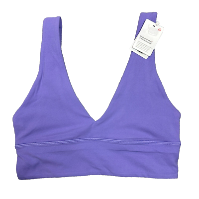 New Lululemon Align V Neck Sports Bra A B Cup DKLA Dark Lavender