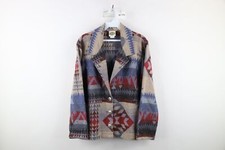 Vintage 90s Streetwear Womens Size Medium Southwestern Fiesta Blazer Jacket USA