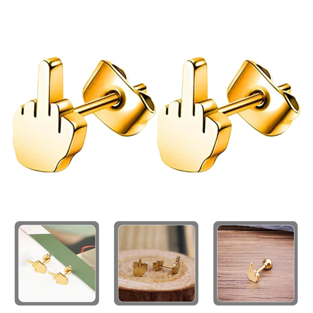 Trendy Rhinestone Gold Filled Hoop Earrings for Women and Men-image