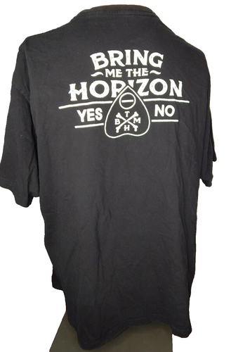 BRING ME THE HORIZON black t shirt EVERYBODY WANTS TO GO TO HEAVEN men's 2XL - Picture 4 of 5