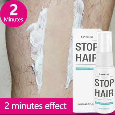Permanent Stop Hair Growth Inhibitor Painless Hair Removal Spray Shrink Pores US