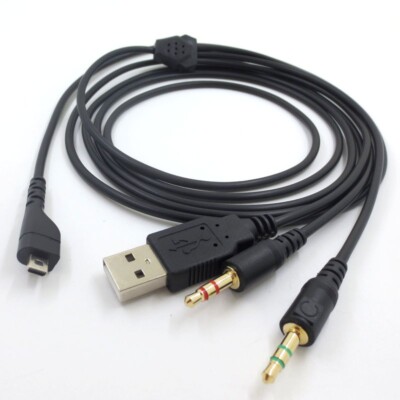 meters USB Audio Charging Cable For SteelSeries Arctis 3/5/7/Pro