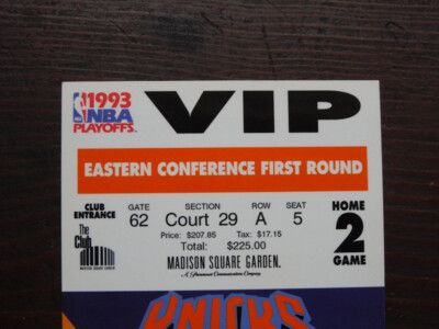 1993 NEW YORK KNICKS, EASTERN CONFERENCE FIRST ROUND GAME 2 VIP