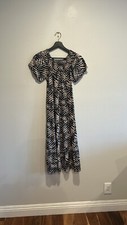 NWOT Women’s Print Off Shoulder Maxi Dress Sz S