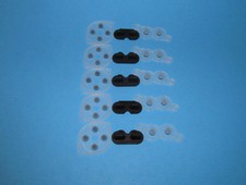 5 NINTENDO NES Remote CONTROLLER BUTTON PAD KIT SETS SILICONE CONDUCTIVE BUTTONS