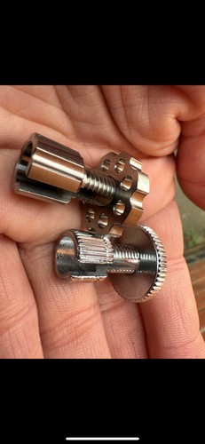 Triumph universal titanium M8 clutch cable adjuster - Picture 4 of 5