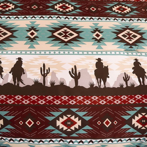 Chezmoi Collection Audun 3-Piece Southwestern Cowboys Aztec Comforter Set - M... - Picture 5 of 8