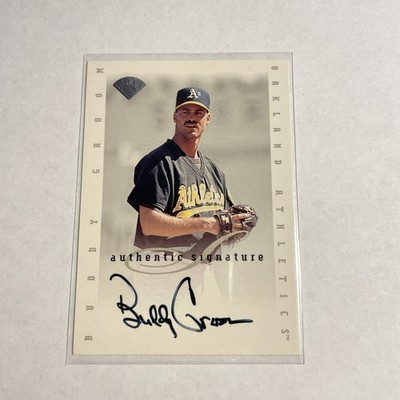 Buddy Groom 1996 Leaf Authentic Signature Series On Card Autograph Auto