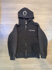 Chrome Hearts Malibu Cross Horseshoe Logo Thermal Zip Up Size S Vintage RARE 90s