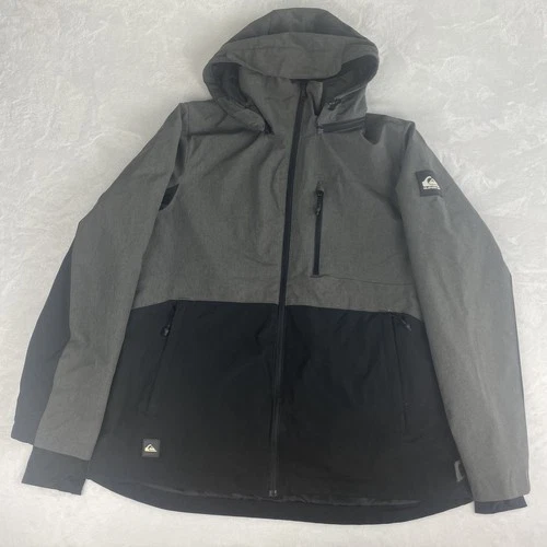 Quicksilver Sycamore Block Technical Snow Winter Jacket Large Gray Dry Flight video thumbnail