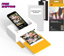 KODAK Dock Plus 4PASS Instant Photo Printer 4x6  Portable Bluetooth 50 Sheets