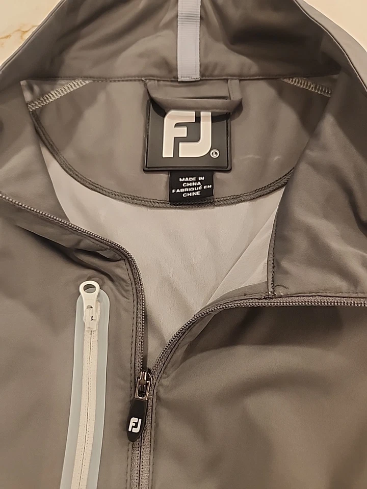 Chaleco FootJoy Golf 1/4 Cremallera Hombres L Gris Rendimiento Pullover  Foto 2 de 4
